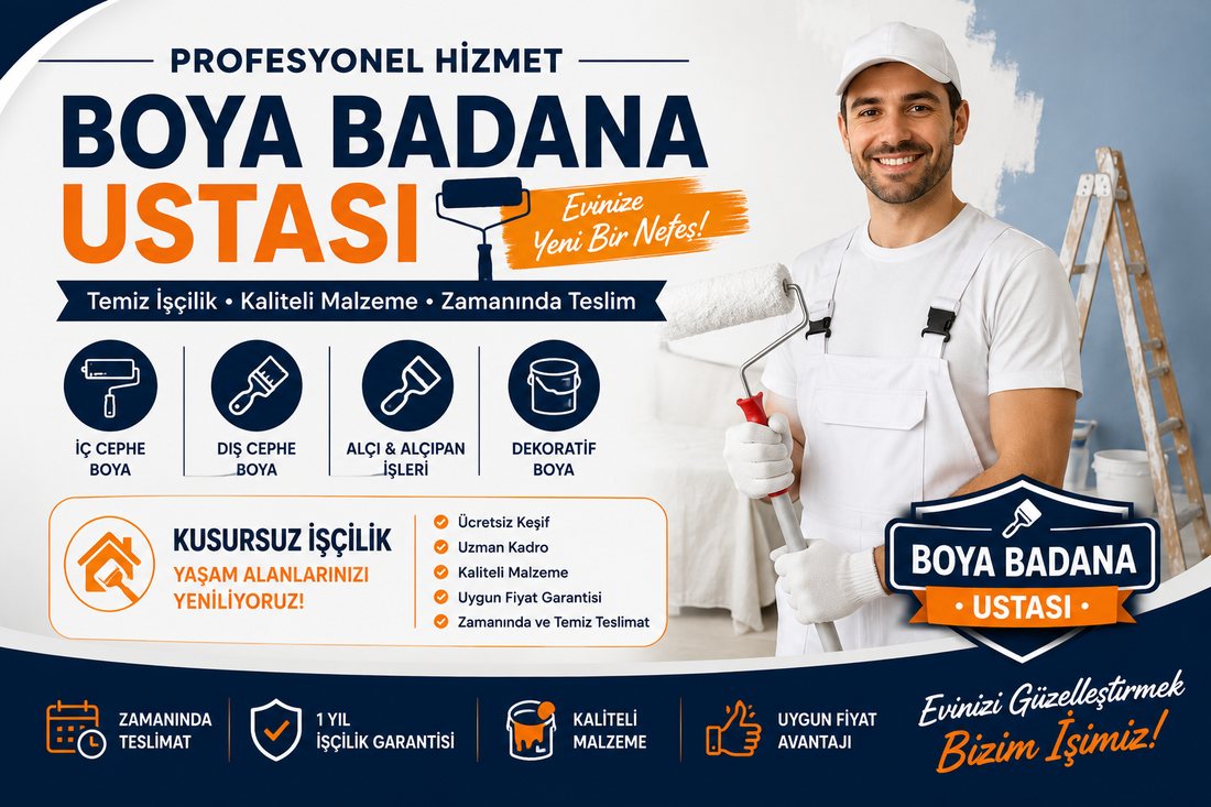 Üçyol boya badana ustası – profesyonel boyacı